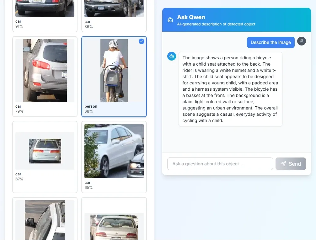 VisionChat conversation view